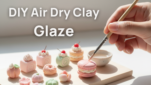 DIY glazes for Air-Dry Clay: Recipes for drips, glazes & shine