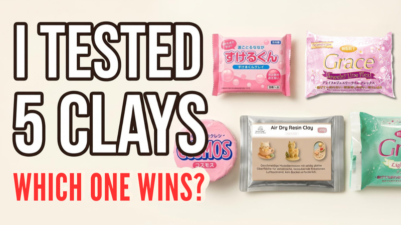 5 japanische Resin Clays im direkten Vergleich – 9 Tests, ein ehrliches Ergebnis