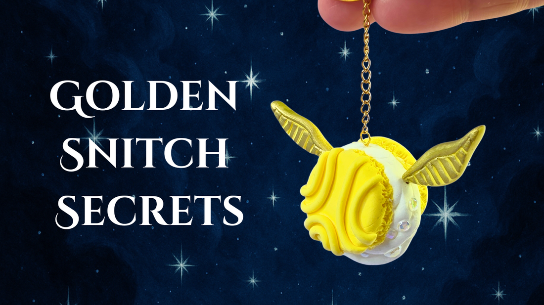 🪄 DIY-Anleitung: Golden Snitch Schlüsselanhänger aus Air-Dry Clay basteln