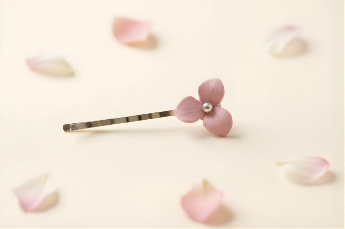 DIY Violet Hairpin: Aesthetic Air Dry Clay Ideas für Anfänger