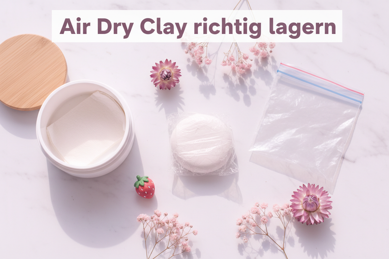 Air Dry Clay richtig lagern – so bleibt deine Modelliermasse frisch