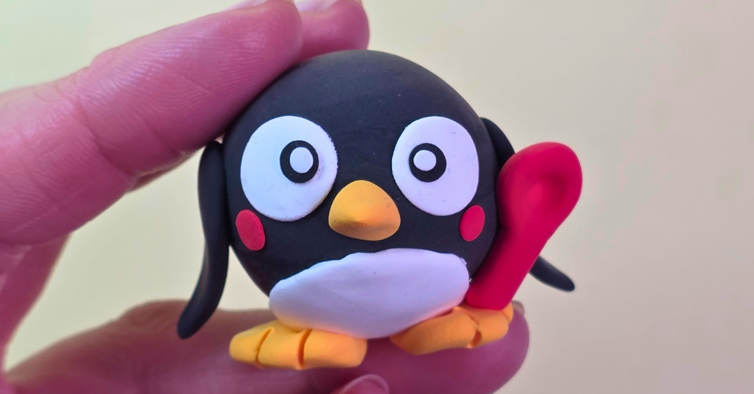Easy Clay Tutorial Penguin | Air-Dry Clay Cute Penguin – Aura Clay Tutorial