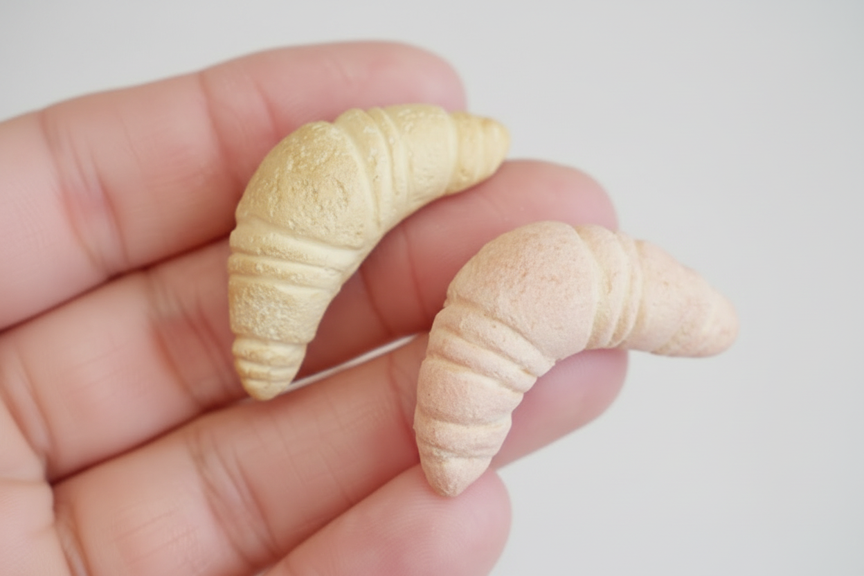 Miniatur Croissant aus Vanilla Clay