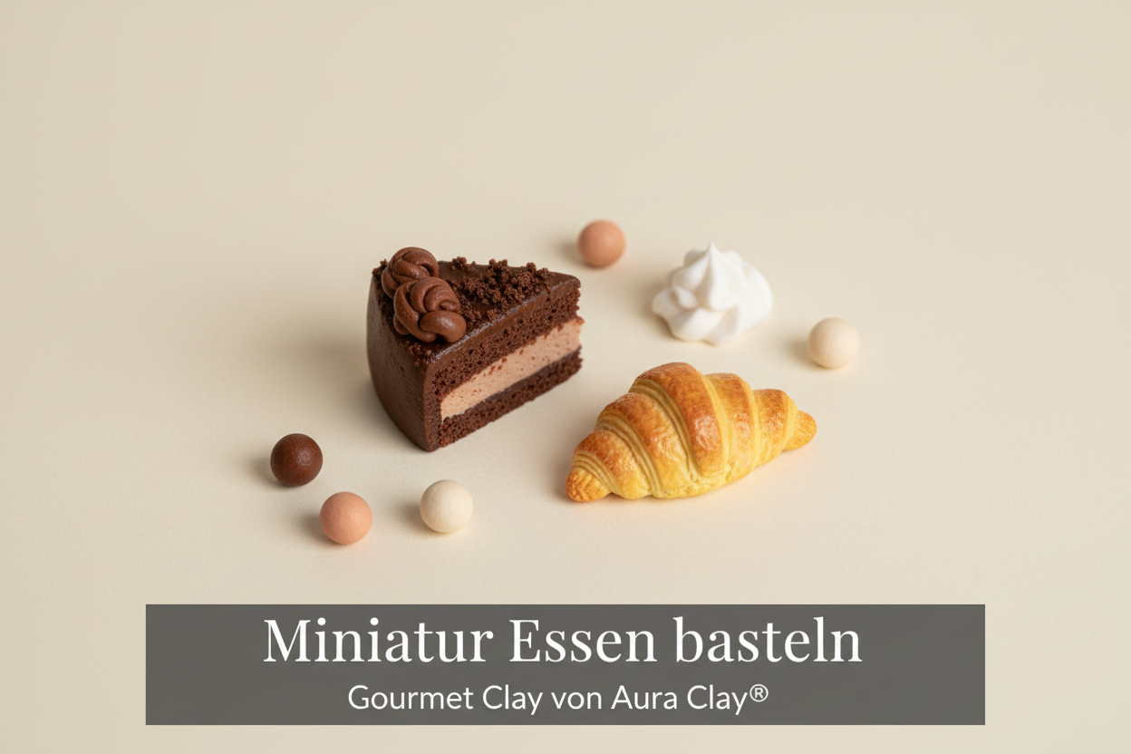 Miniatur Essen basteln mit Gourmet Clay