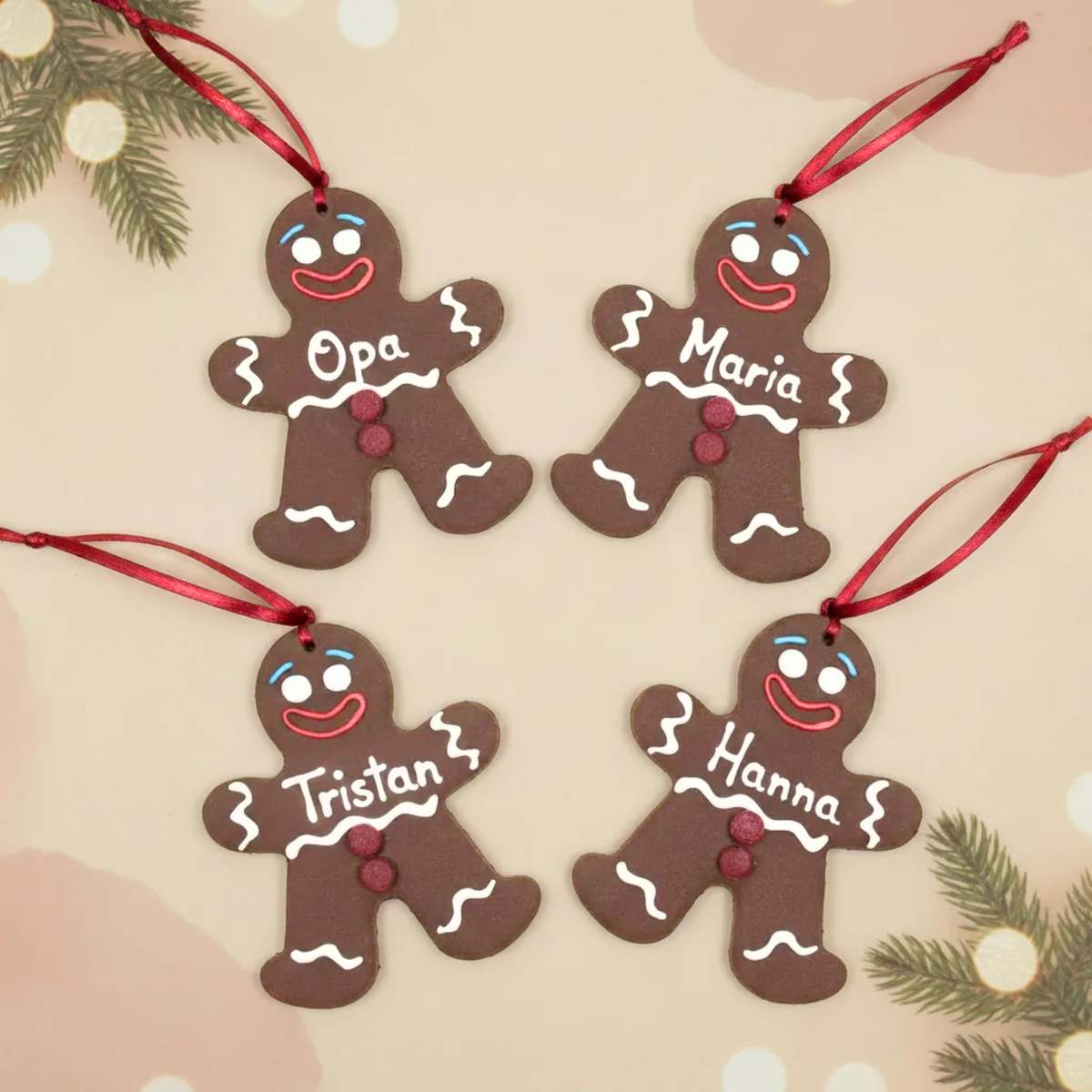 Lebkuchenmann Baumschmuck – personalisiert