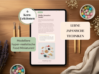 From Clay to Kawaii – Der Einsteiger-Guide für realistische Miniatur-Food-Art mit japanischem Lufttrocken-Ton (eBook)