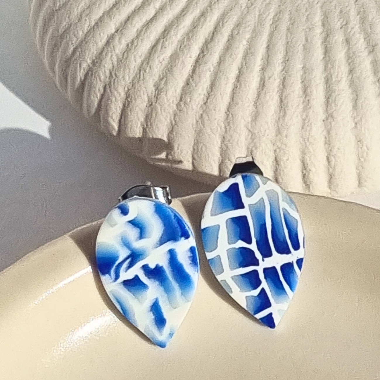 Poolside Teardrop Stud Earrings