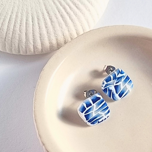 Poolside Diamond Stud Earrings