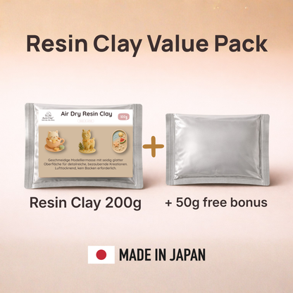 Aura Clay Resin Clay Value Pack - 200g + 50g bonus air dry clay bundle