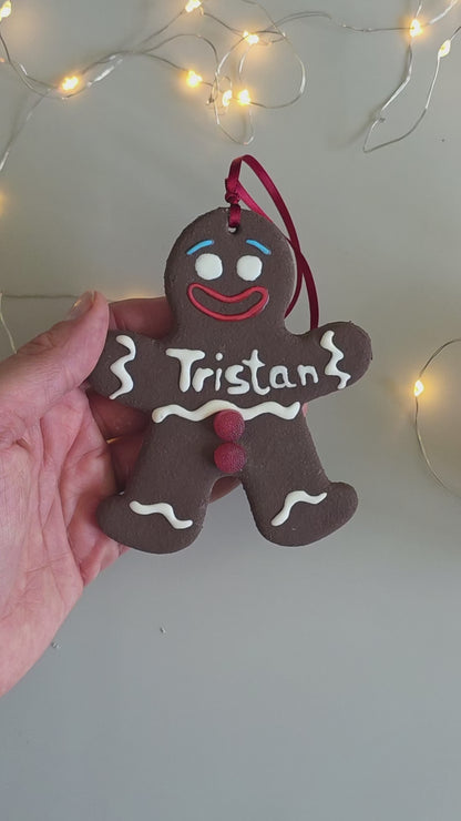 Gingerbread Man Ornament – Personalised