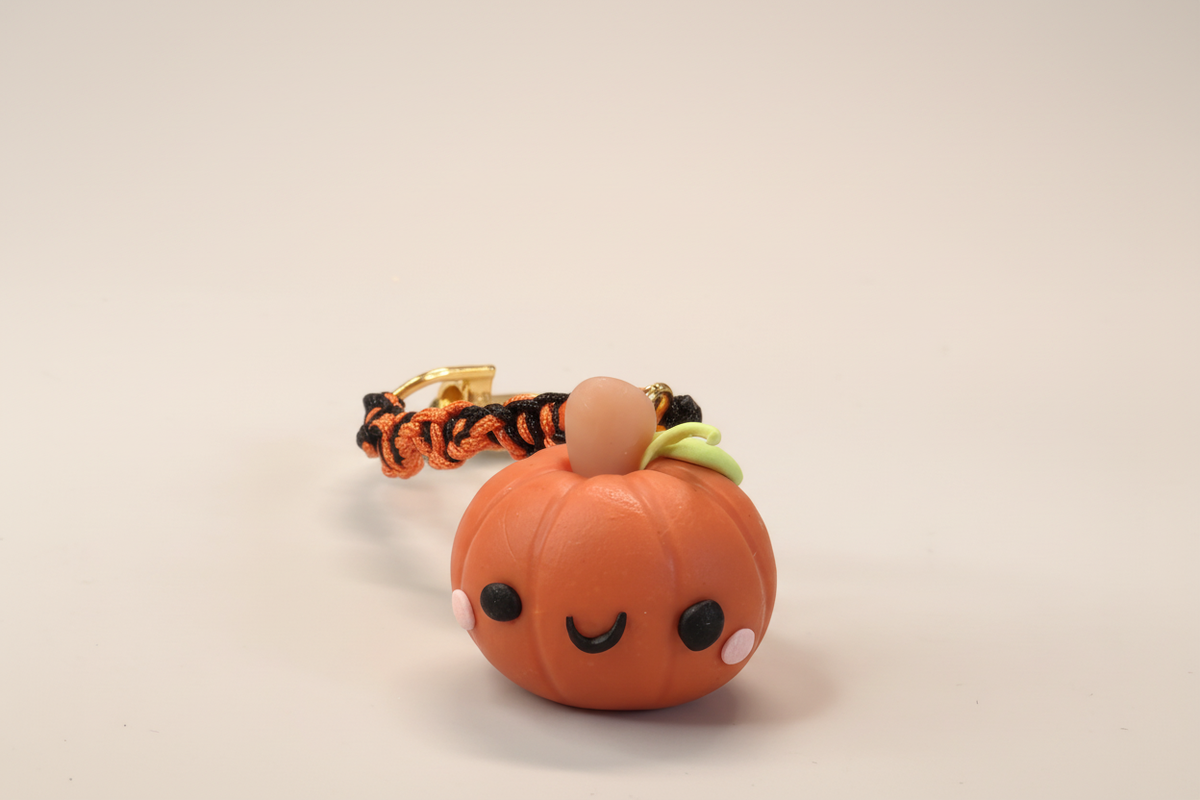 Studio-style retouched pumpkin charm